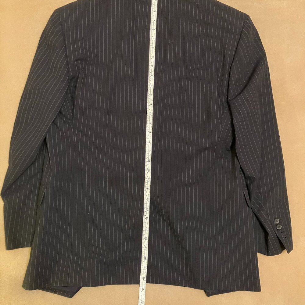 Brooks Brothers Navy Blue Pinstripe Suit - Size: 45R - Picture 10 of 16